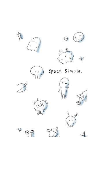 シンプル 宇宙 グレー Line着せかえ 360円