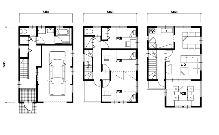 間取り No 167 E Houseの 間取り