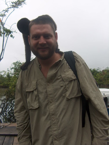 Martin with a small monkey