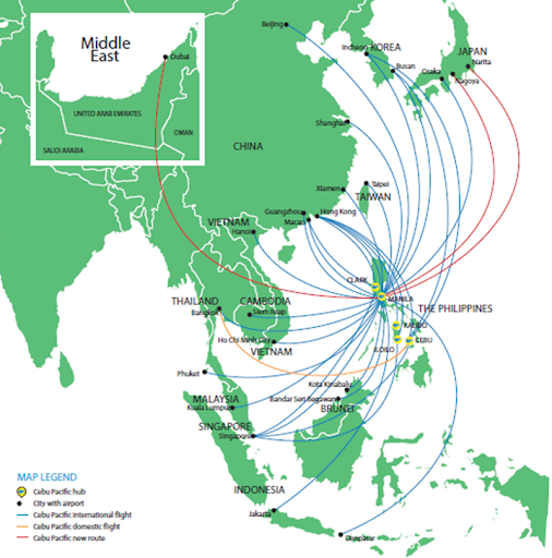 Cebu Pacific Destinations : Cebu Pacific World Airline News