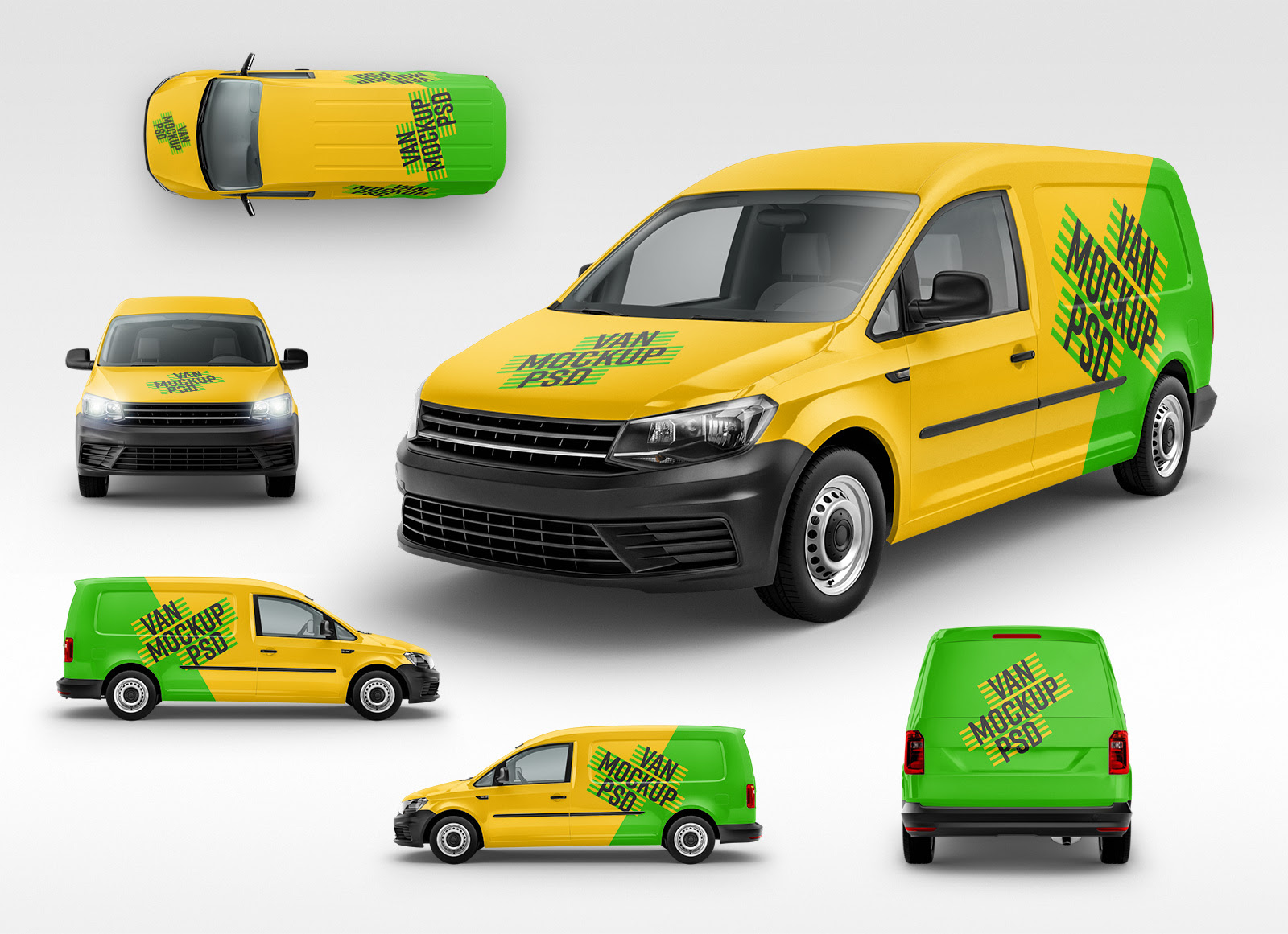 Download Free Panel Van Vehicle Branding Mockup PSD - Good Mockups