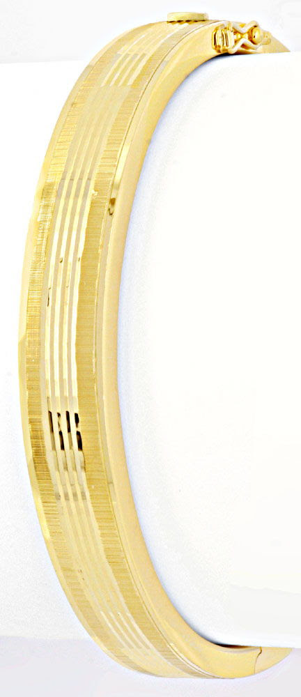 Originalfoto ARMREIF GELBGOLD, DIAMANTSCHNITT-MUSTER, 14K/585 1.550€