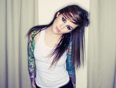 tattooed girl