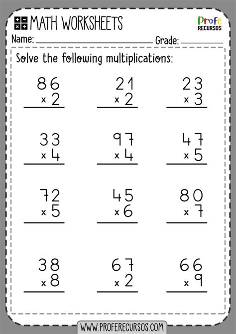  multiplication by 2 worksheets