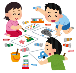 木曜 夕 子供クラス 7月の内容 府中絵画教室 みんなのアトリエ