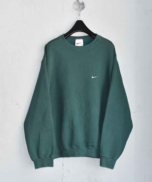 Nike ナイキ の ヴィンテージ古着 90 S Nike ナイキ ロゴ クルーネックスウェット スウェット Mnje