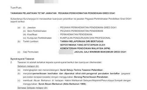 contoh surat rasmi rayuan kemasukan ke uitm