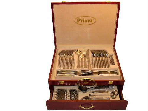 Prima Henley Balmoral 95-Piece Cutlery Set in Wooden Presentation Case 14080C