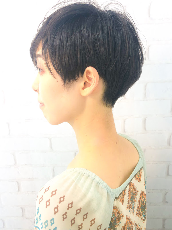 大人かわいいツーブロック朝らくベリーショート ヘアスタイル 美容院 美容室 モリオフロムロンドン 原宿本店 大宮 池袋 成増