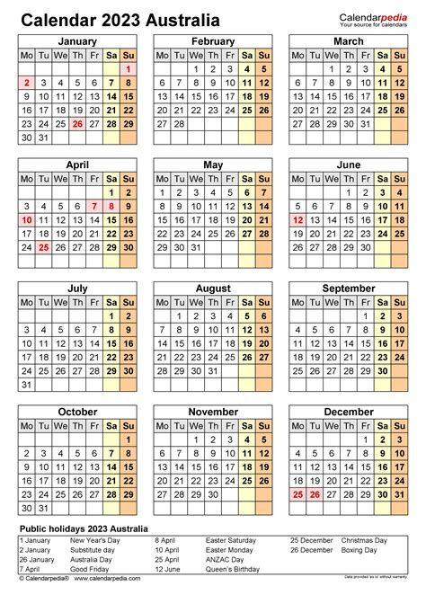 This printable 2023 monthly calendar comes with australia holidays for the month of . australia calendar 2023 free printable excel templates