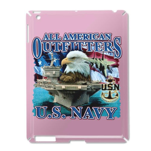 iPad 2 Case Pink of All American Outfitters US Navy Bald Eagle US Flag