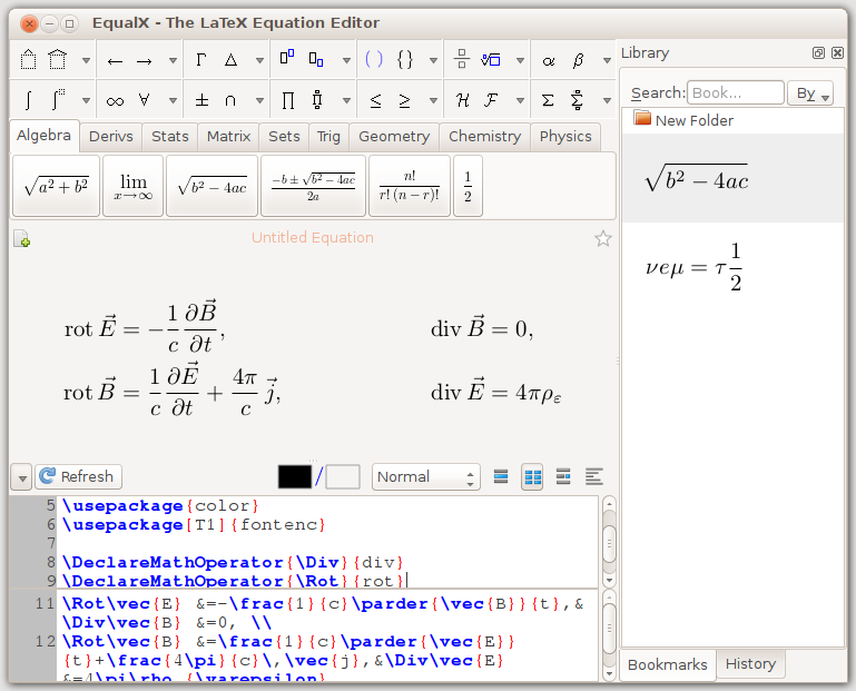 Latex math generator