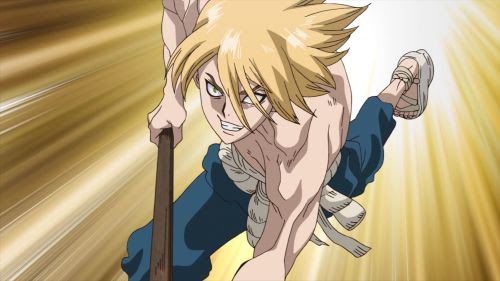 Dr Stone 14話 金狼はマグマとマントルの卑怯な手口にハマり おた スケ