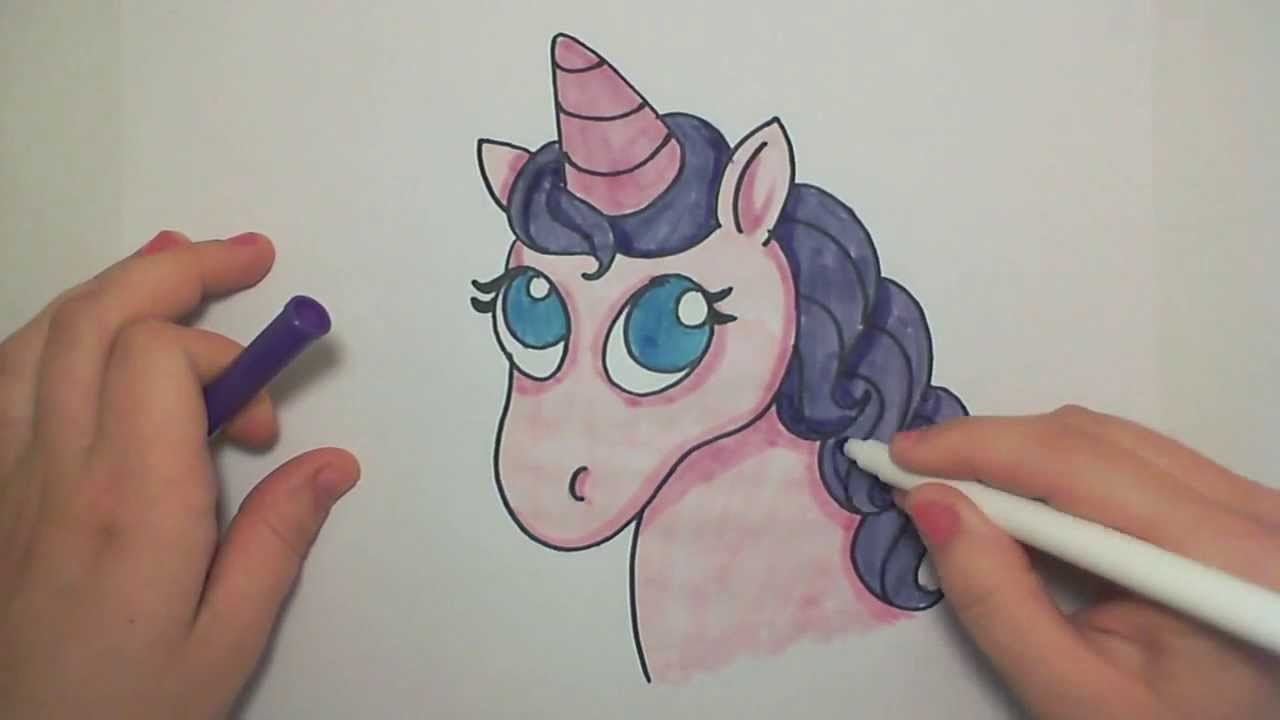 Learn How to Draw A Cute Pink Unicorn -- iCanHazDraw ...