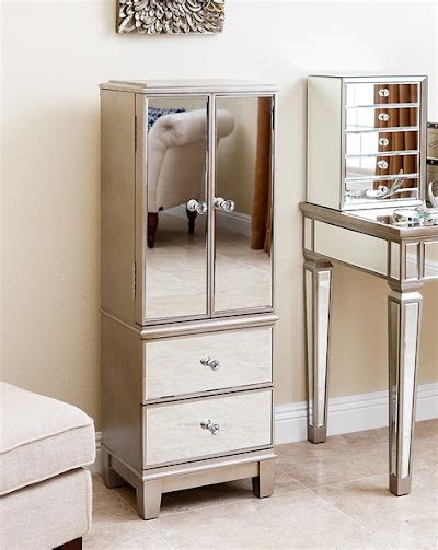 Interior Decorating: Floor Mirror Jewelry Armoire