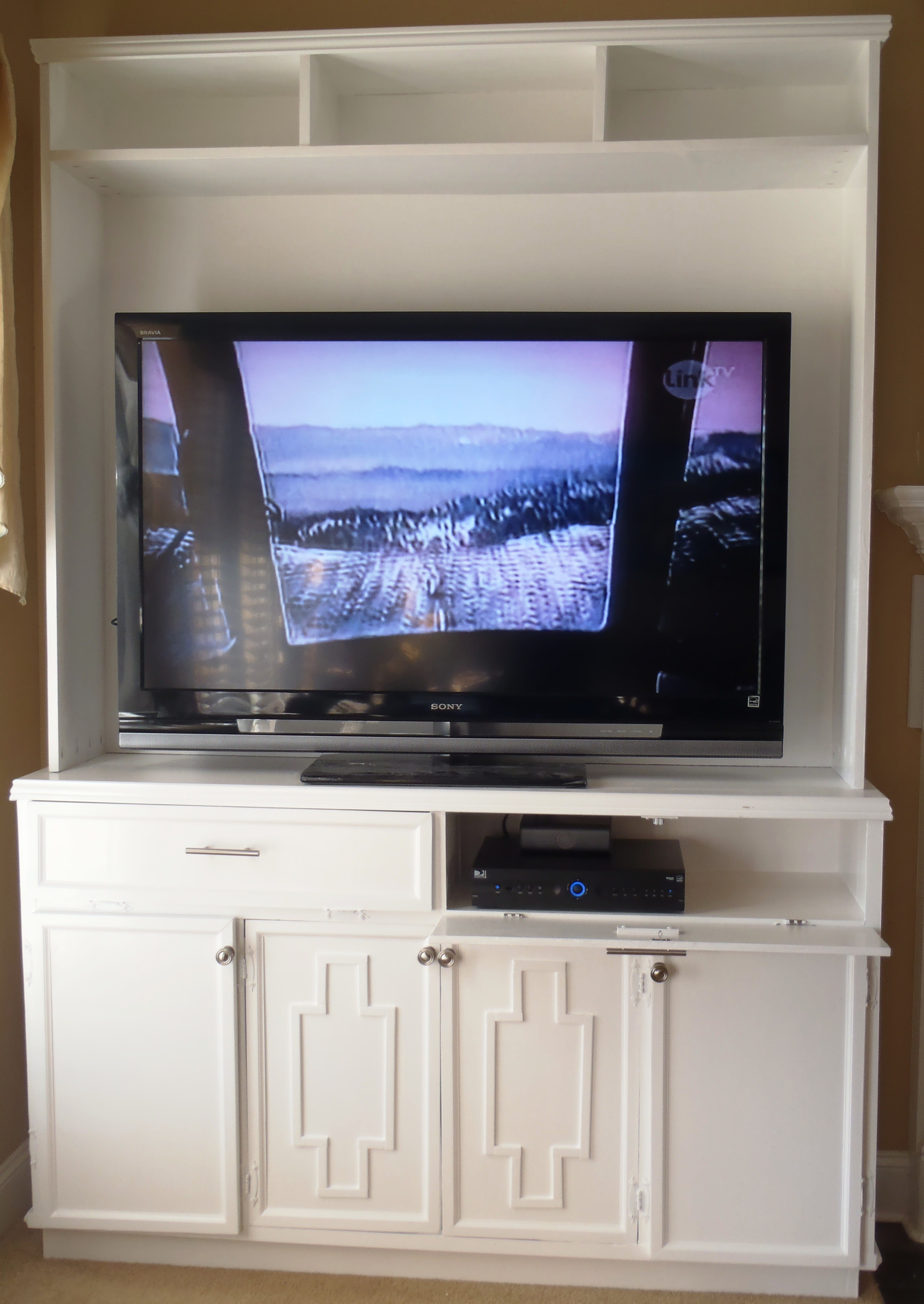 Ana White Combined Tryde Media hutch &amp; Rustic Media 