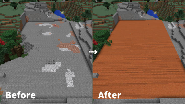 マインクラフトで 整地 をする時に便利な3つの方法 マイクラモール