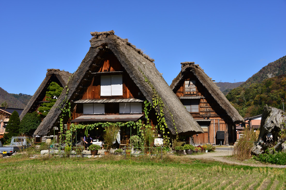 紅葉 ４２ 岐阜県白川村 白川郷合掌造り集落 14年10月30日撮影 Yuyu Kankan Blog 悠々 閑々 ブログ