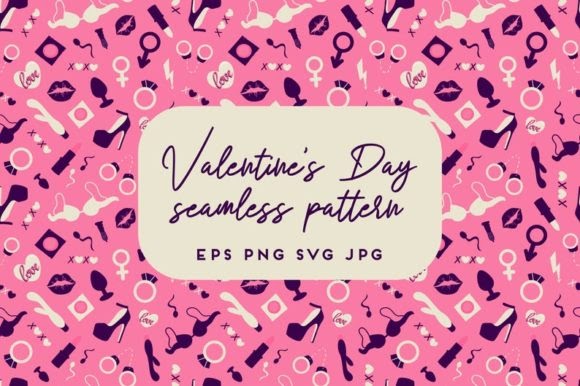 Cameo Valentine&#39;s Day Pattern. Love Pattern Pattern by Art&#39;s and Patterns Compatible with Silhouette, Cricut and other cutting machines.