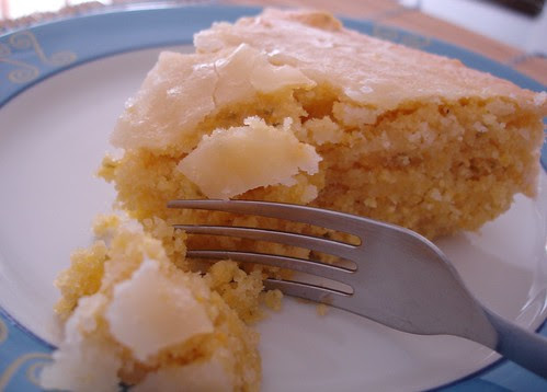 Lime polenta cake