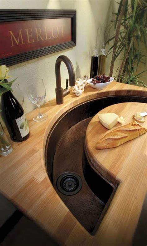 Aside from the visible components like faucet, drain and basin, there are also parts inside the sink that you don't see. 15+ Creative & Modern Kitchen Sink Ideas | Architecture