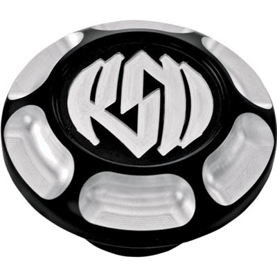 Roland Sands Design Vintage Billet Aluminum Gas Cap Contrast Cut