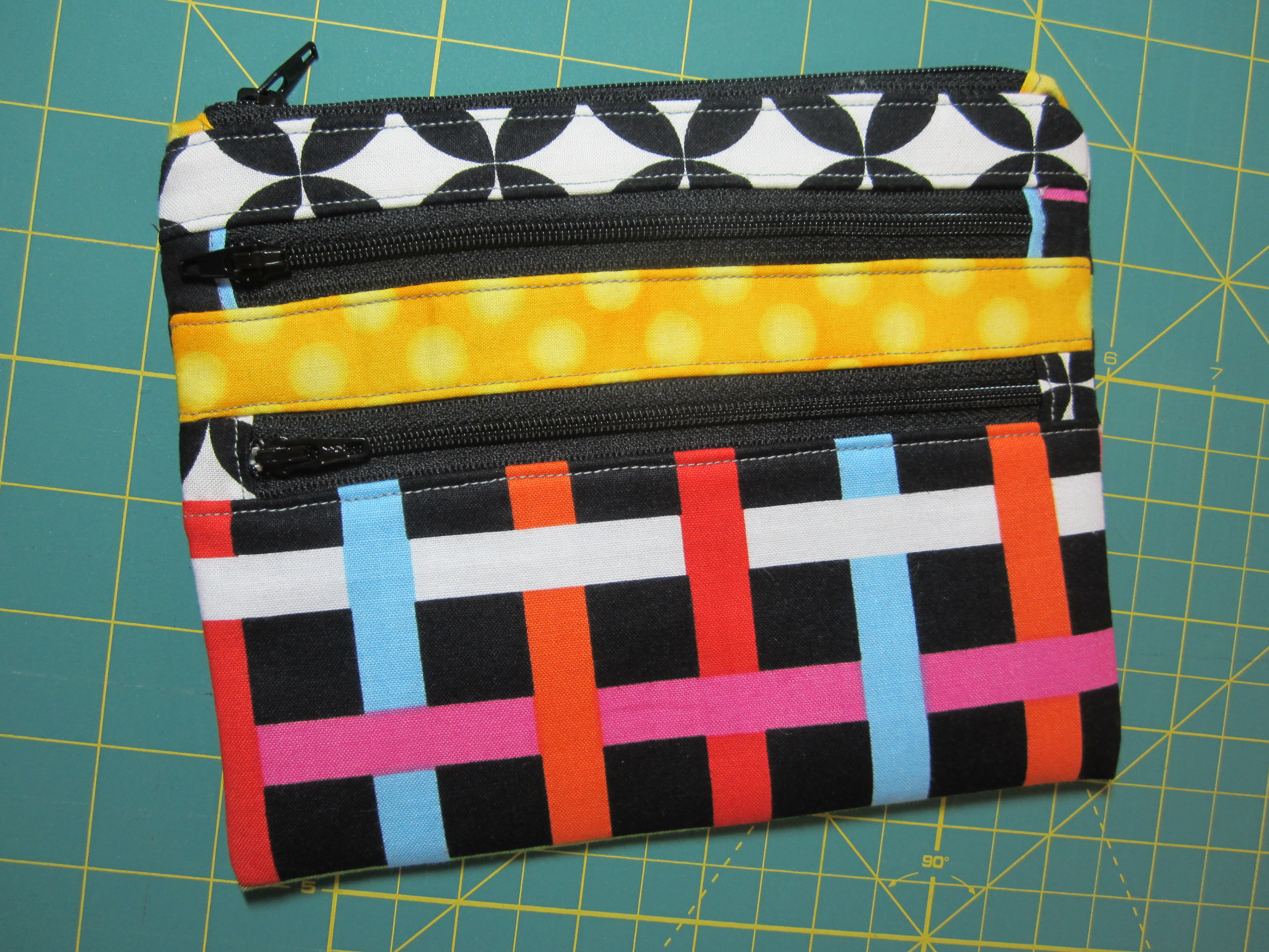 Triple-Zip Pouch - Front