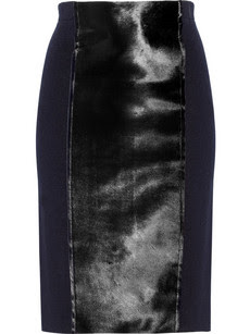 J.Crew Calf hair and stretch merino wool skirt