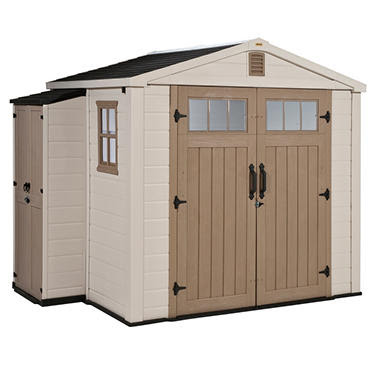 Infinity 8' x 6' Resin Storage Shed - Sam's Club