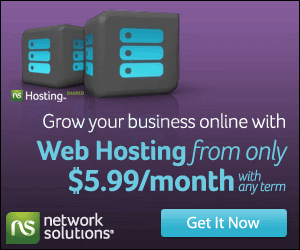 Network Solutions - $5.99 per month Hosting