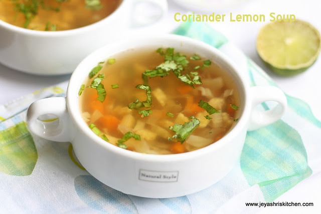 Coriander -lemon-Soup