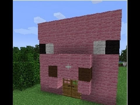 Minecraft como hacer una casa cerdo - YouTube