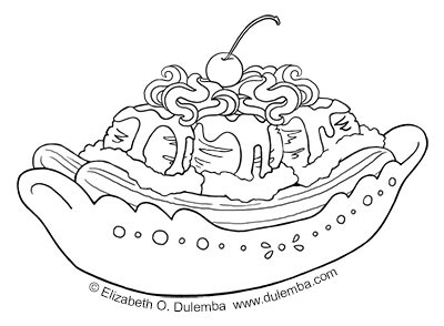 Dulemba Coloring Page Tuesday Birthday Sundae