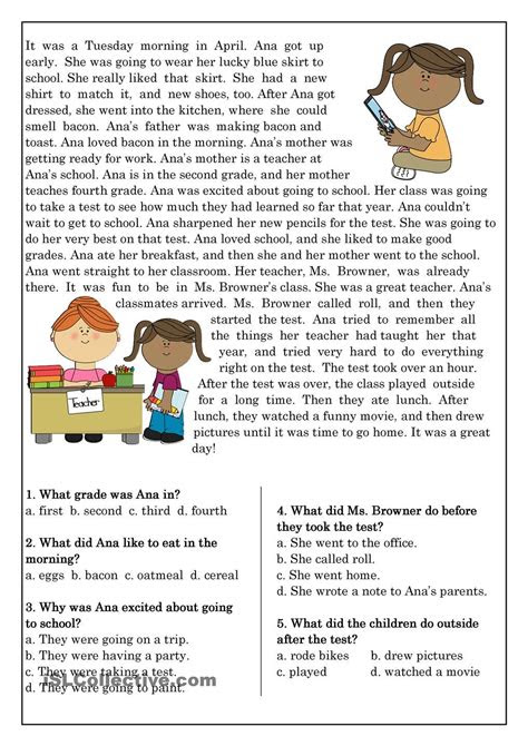 Use these printable worksheets to improve reading comprehension. reading comprehension for beginner and elementary students 10 reading