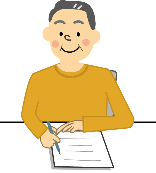 無料イラスト 人物 おじさんのイラスト3
