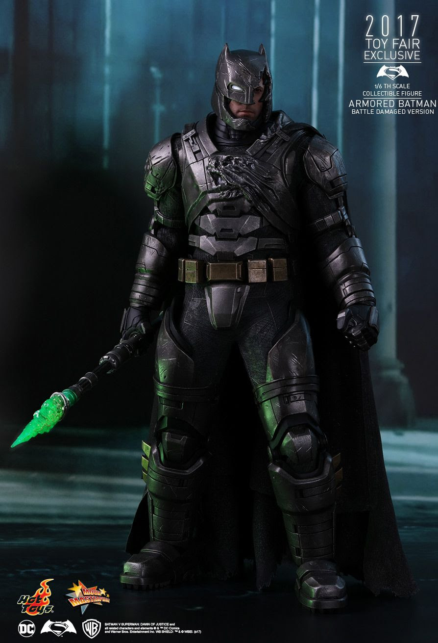 Hot Toys Batman V Superman Dawn Of Justice Armored Batman Battle Damaged Version 1 6th Scale Collectible Figure