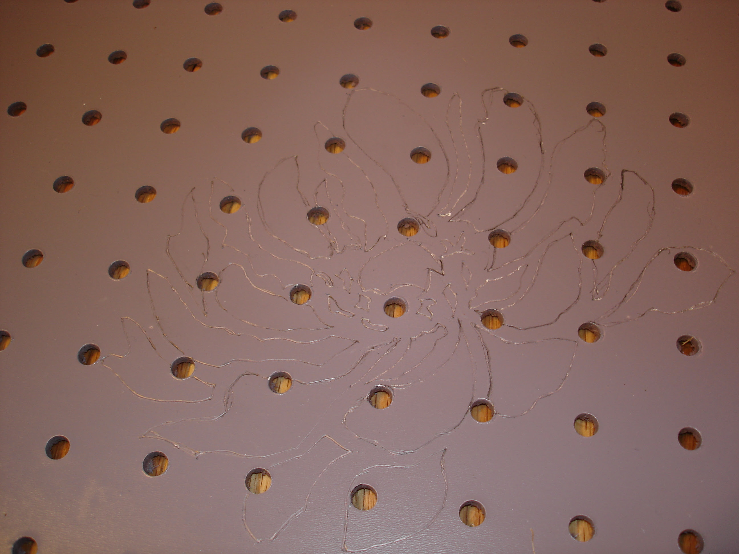 Traced stencil