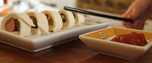 hot dog sushi