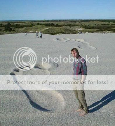 Footsteps in the sand