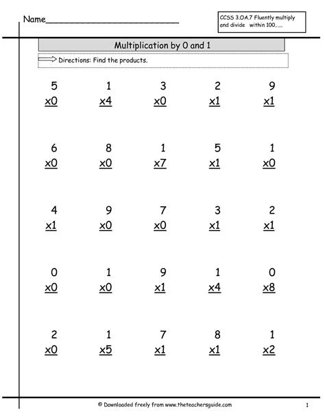 Unit 8 arithmetic patterns and problem solving. times 1 worksheet google search 3rd grade math worksheets math