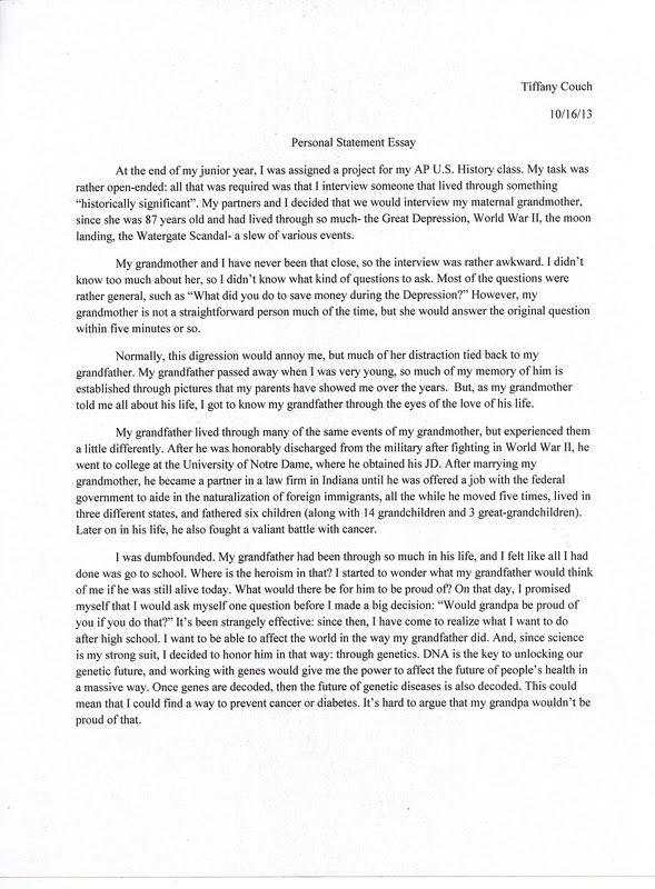 An example of the Senior Essay – The Johnnie Chair