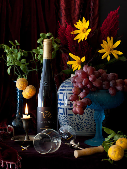 Salmon Souffle and Wine 1