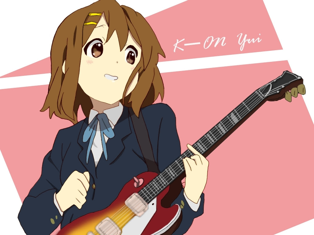 平沢唯 ギター けいおん壁紙