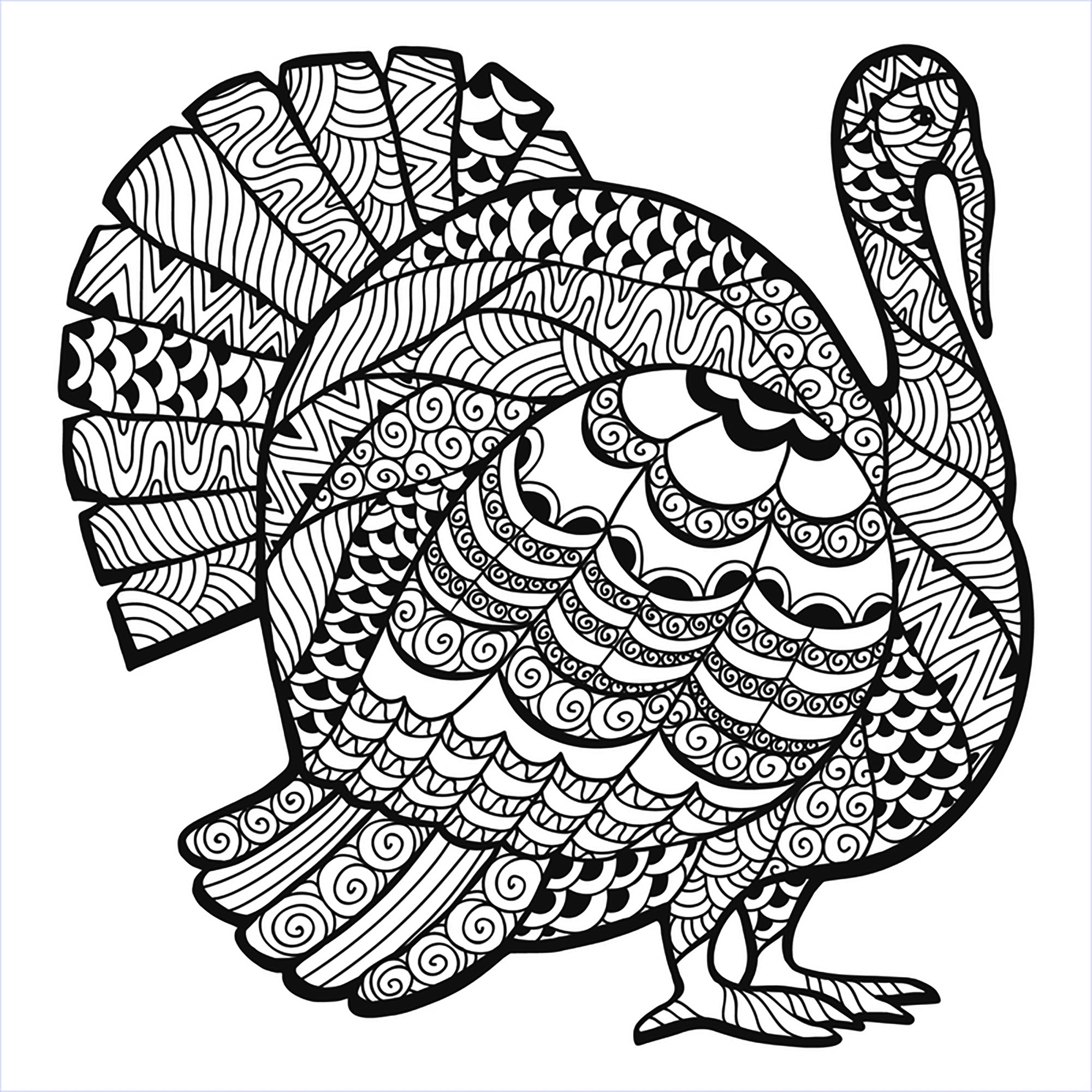 Thanksgiving Coloring Pages For Adults - Coloring Home
