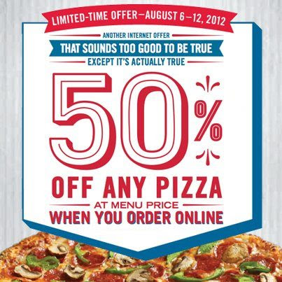 Domino's Pizza August 2012 Coupon Code – Forever Alone