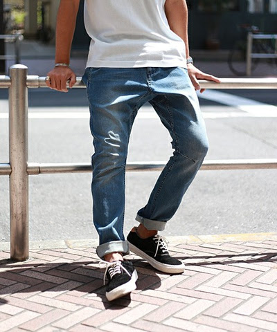 迷ったらデニムクロップド メンズおすすめデニム半端丈パンツ