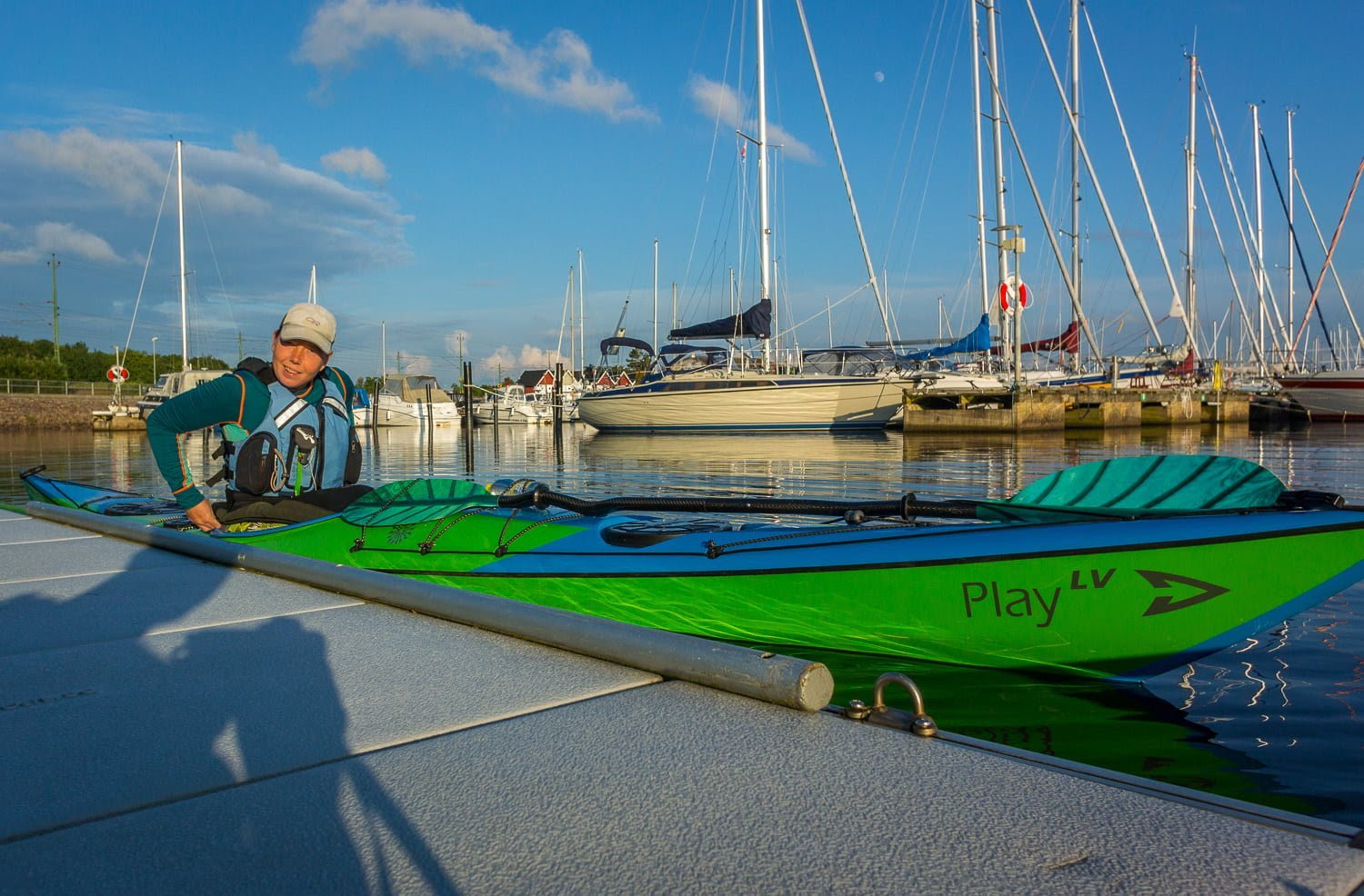 Vid ÄSSS kajakbrygga. Grymt läge cirka tio meter från kajakcontainer