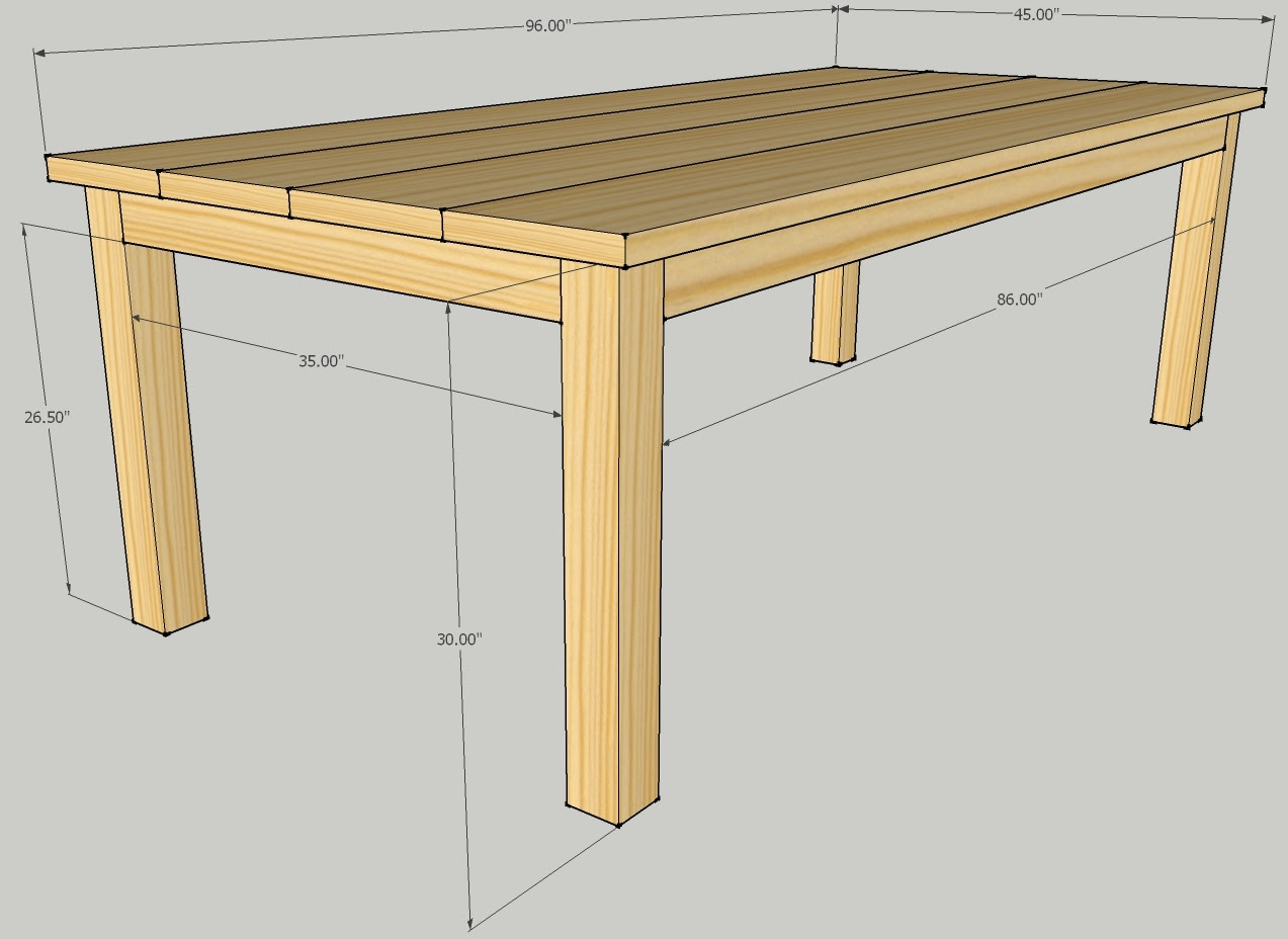 Wood Work Build Outdoor Table PDF Plans
