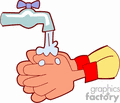 washing hands