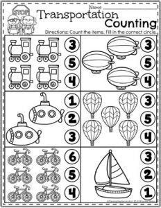  transportation worksheets planning playtime transportation